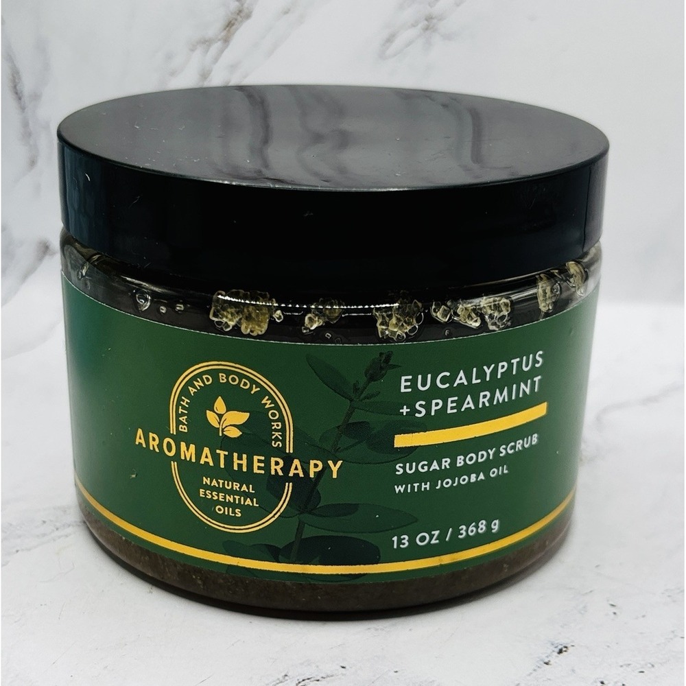 Bath & Body Works Aromatherapy Eucalyptus Spearmint Sugar Body Scrub 13oz